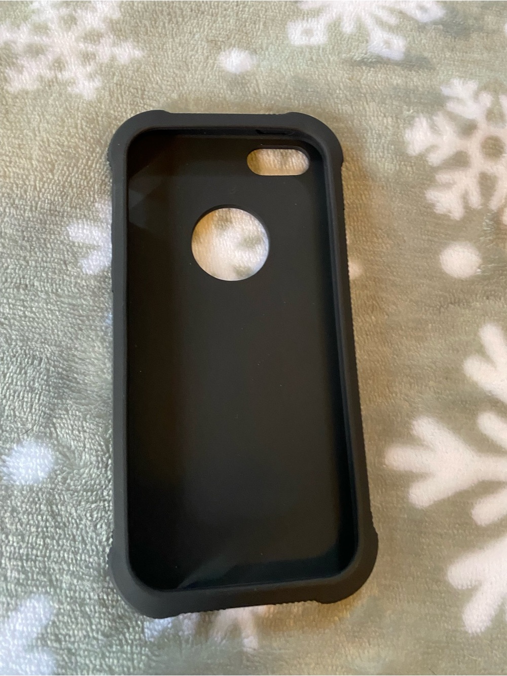 Slim Black Silicone Protective Case for iPhone with Camera Cutout